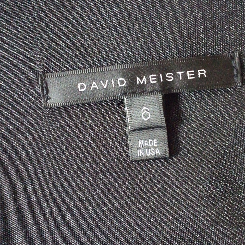 DAVID MEISTER BLACK COCKTAIL DRESS SIZE 6 - Picture 5 of 8